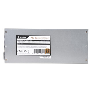 UNYKAch Fuente de Alimentación 2U 600W 80 Plus Bronce