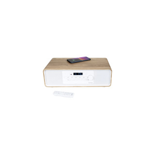 Thomson MIC301IBT sistema de audio para el hogar Microcadena de música para uso doméstico 10 W Blanco, Madera