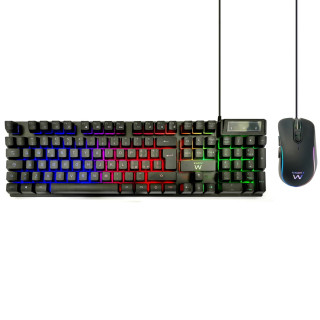 Ewent PL3200 teclado Ratón incluido Juego USB QWERTY Italiano Negro
