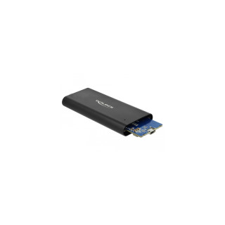 DeLOCK 42614 caja para disco duro externo Caja externa para unidad de estado sólido (SSD) Negro