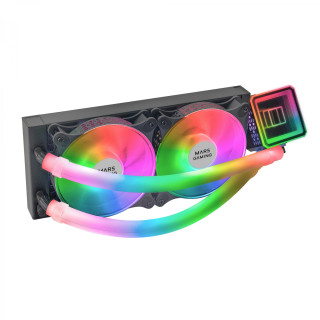 Mars Gaming ML-ULTRA240 Negro Refrigeración Líquida CPU TDP 500W Espejo Infinito 2 Ventiladores Silenciosos FDB ARGB...