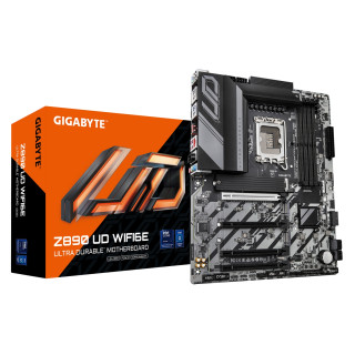 GIGABYTE Placa base Z890 UD WIFI6E - Compatible con CPUs Intel Core Ultra (Serie 2), VRM de 12+1+2 fases, hasta 8800MHz
