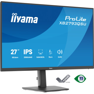 iiyama ProLite XB2793QSU-B1 pantalla para PC 68,6 cm (27") 2560 x 1440 Pixeles Quad HD LED Negro