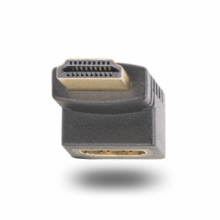 StarTech.com Adaptador HDMI 2.0 Acodado Hacia Arriba - Macho a Hembra - Adaptador HDMI en Ángulo Recto - Ahorrador de...
