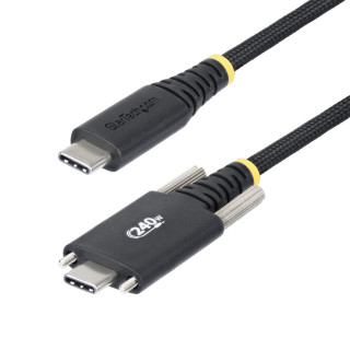 StarTech.com Cable de Carga USB-C de 2m con Fijación por Tornillo Lateral - Cable Cargador USB Tipo C - PD EPR 240W 5A