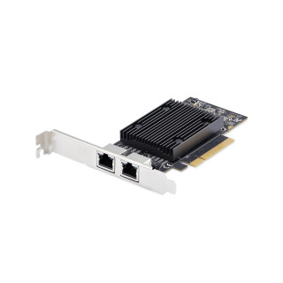 StarTech.com Tarjeta de Red Ethernet PCIe de 2 Puertos RJ45 de 10Gb - Adaptador de Red Ethernet de RJ45 Doble 10GBase-T