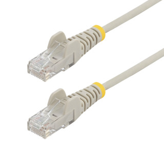 StarTech.com Cable de Red Ethernet CAT6 Delgado sin Enganches Gris de 5m - Cable RJ45 Snagless Slim 28AWG - Alambre de