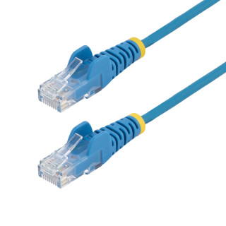 StarTech.com Cable de Red Ethernet CAT6 Delgado sin Enganches Azul de 5m - Cable RJ45 Snagless Slim 28AWG - Alambre de