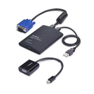 StarTech.com Adaptador Crash Cart USB a VGA/ Mini DisplayPort para Portátil - Consola KVM de Portátil - Transferencia...