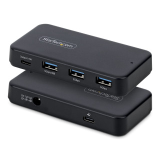 StarTech.com Hub USB-C y Tipo A de 4 Puertos - Ladrón USB de 5Gbps - Autoalimentado - Con Cable Host Tipo C y USB-A -...