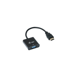 i-tec Adaptador de cable de vídeo 0,15 m HDMI, VGA Negro