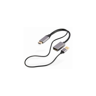 Gembird A-HDMIM-DPF-02 adaptador de cable de vídeo 0,1 m HDMI tipo A (Estándar) DisplayPort Negro