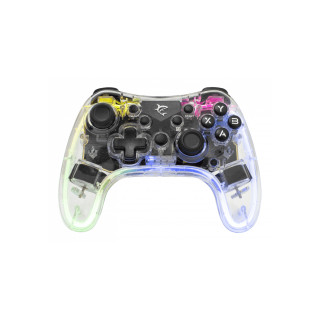 White Shark LEGION Transparente Bluetooth/USB Gamepad Analógico/Digital Android, PC, Playstation 3, iOS, PlayStation 4,