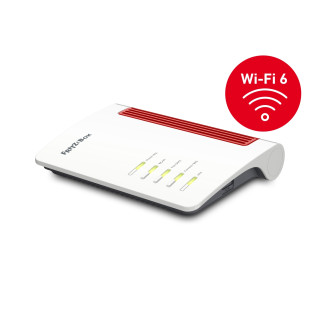 AVM FRITZ! Box 7530 AX Router inalambrico gigabit ethernet doble banda 2.4 GHz / 5 GHz rojo blanco