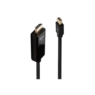 Lindy 36926 adaptador de cable de vídeo 1 m HDMI tipo A (Estándar) Mini DisplayPort Negro