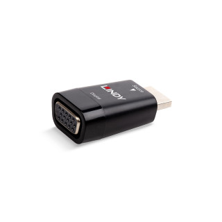 Lindy 38194 adaptador de cable de vídeo HDMI tipo A (Estándar) VGA Negro