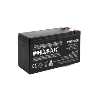 Phasak PHB 1209 batería para sistema ups Sealed Lead Acid (VRLA) 12 V 9 Ah
