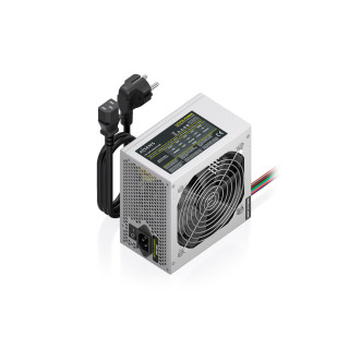 AISENS Fuente Alimentacion ATX 500W con Cable de Alimentacion OEM, Plata