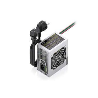 AISENS Fuente Alimentacion SFX 500W con Cable de Alimentacion OEM, Plata