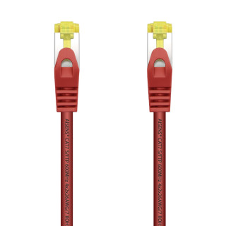 AISENS Cable De Red Latiguillo RJ45 LSZH Cat.7 600 MHz S/FTP PIMF AWG26, Rojo, 0.5 m