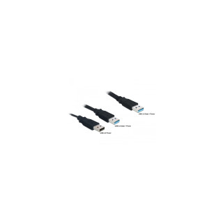 DeLOCK 82908 cable USB 0,6 m USB 3.2 Gen 1 (3.1 Gen 1) 2 x USB A USB A Negro