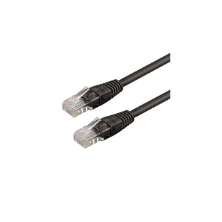 WP WPC-PAT-6U020BL cable de red Negro 2 m Cat6 U/UTP (UTP)