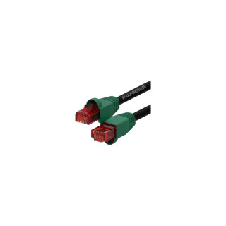 WP WPC-PAT-6U010BL-O cable de red Negro, Verde, Rojo 1 m Cat6 U/UTP (UTP)