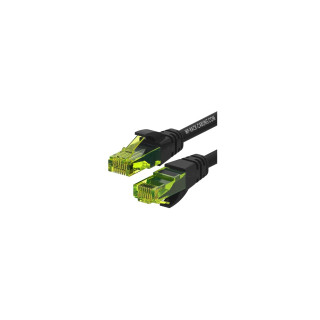 WP WPC-PAT-6AU002BL cable de red Negro, Verde 0,2 m Cat6a U/UTP (UTP)