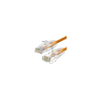 WP WPC-PAT-6AU002O-S cable de red Naranja, Transparente 0,2 m Cat6a U/UTP (UTP)
