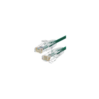 WP WPC-PAT-6AU005G-S cable de red Verde, Transparente 0,5 m Cat6a U/UTP (UTP)