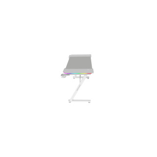 Mars Gaming MGD-X120RGB, Mesa Gaming Ergonómica, Iluminación ARGB con Mando, Fibra de Carbono, Alfombrilla XXL, Soporte