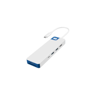 HYPER HD4102BUGL hub de interfaz USB 3.2 Gen 1 (3.1 Gen 1) Type-C 5000 Mbit/s Azul, Blanco