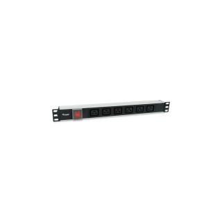 Equip 333319 unidad de distribución de energía (PDU) 6 salidas AC 1U Negro