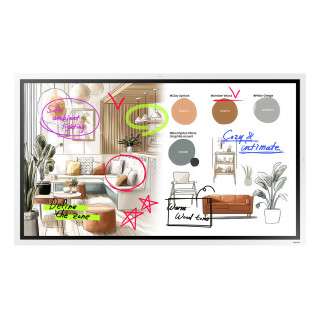 Samsung WM55FX pizarra blanca interactiva 139,7 cm (55") 3840 x 2160 Pixeles Pantalla táctil Gris, Blanco HDMI