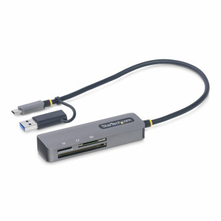 StarTech.com Lector USB 3.0 de Tarjetas de Memoria Flash SD CompactFlash y microSD - Grabador USB-C de Tarjetas de...