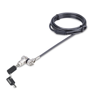 StarTech.com Cable de 2m Universal de Seguridad para Ordenador Portátil - Cable de Bloqueo Compatible con Noble...