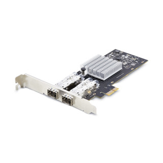 StarTech.com Tarjeta PCIe 2.1x1 de Red de Fibra Óptica/Cobre Ethernet 1Gb SFP de 2 Puertos - Chipset Controlador Intel