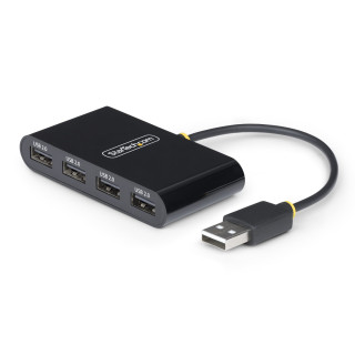 StarTech.com Hub USB 2.0 de 4 Puertos - Ladrón USB Alimentado por el Bus - 480Mbps - Hub Portátil Externo USB -...