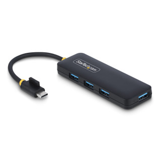 StarTech.com Hub USB-C de 4 Puertos - Ladrón USB Tipo C a 4 Puertos USB-A - Alimentado por el Bus - USB 3.0 de 5Gbps -