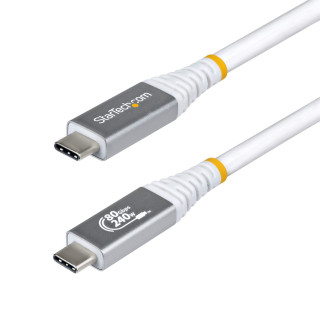 StarTech.com Cable USB4 1,5m - Cable USB-C Certificado USB-IF - 80Gbps - Cable USB Tipo C - PD de 240W - 8K120/4K240 -