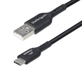 StarTech.com Cable de Carga USB-A a USB-C de 30cm - Cable Cargador USB-A a USB Tipo C - Cable USB 2.0 - 3A -...