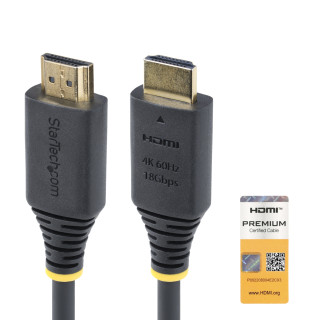 StarTech.com Cable HDMI Premium Certificado de Alta Velocidad de 3m - 4K 60Hz - 144Hz - UHD - HDR10/HDCP 2.2/ARC -...