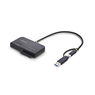 StarTech.com Adaptador USB-C/USB-A a NVMe M.2 y SATA 2.5/3.5in 10Gbps - Lector de SSD Externo - Sin Herramientas -...