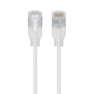 Ubiquiti UACC-Cable-Patch-EL-C6A-1M-W cable de red Translúcido, Blanco Cat6a