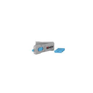 Lindy 40324 bloqueador de puerto Bloqueador de puerto + clave DisplayPort Azul Acrilonitrilo butadieno estireno (ABS) 5