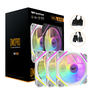 darkFlash DF-DM12 PRO 3IN1-W-ES1 sistema de refrigeración para ordenador Carcasa del ordenador Refrigerador de aire 12