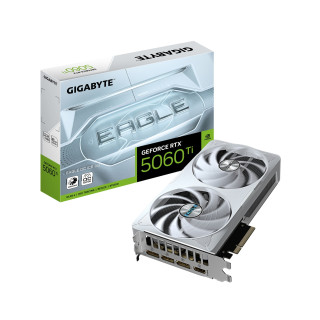 GIGABYTE GeForce RTX 5060 Ti EAGLE OC ICE 8G Tarjeta Gráfica – 8 GB GDDR7, 128 bits, PCI-E 5.0, 2617 MHz Frecuencia del