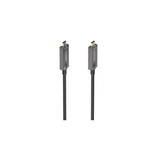 AISENS - Cable USB 3.1 Gen2 10Gbps AOC 4K@60Hz 3A 60W E-Marker, tipo USB-C/M-USB-C/M, Negro, 15m