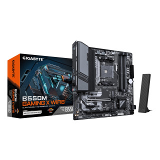 GIGABYTE B550M GAMING X WIFI6 Placa base - Procesadores AMD Ryzen 5000, VRM de 5+3 fases, hasta 3200 MHz DDR4, 1x M.2...