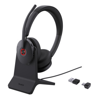 Yealink BH74 + Stand Teams USB-C/A Auriculares Inalámbrico Diadema Oficina/Centro de llamadas USB Type-C / USB Type-A...